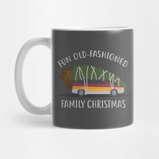 Fun Old-Fashioned Family Christmas Mug